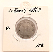 Deutsches Reich Kaiserreich 10 Pfennig 1896 D  ss