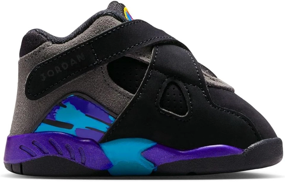 Niño Jordan 8 Retro "Aqua" Negro/Multicolor (305360 006) Foto 2 de 4