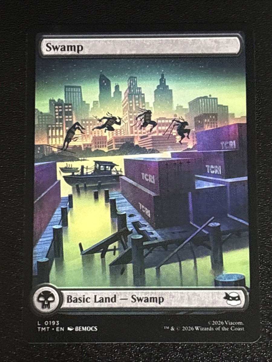 MTG Teenage Mutant Ninja Turtles Swamp Full Art 0193 NM | eBay
