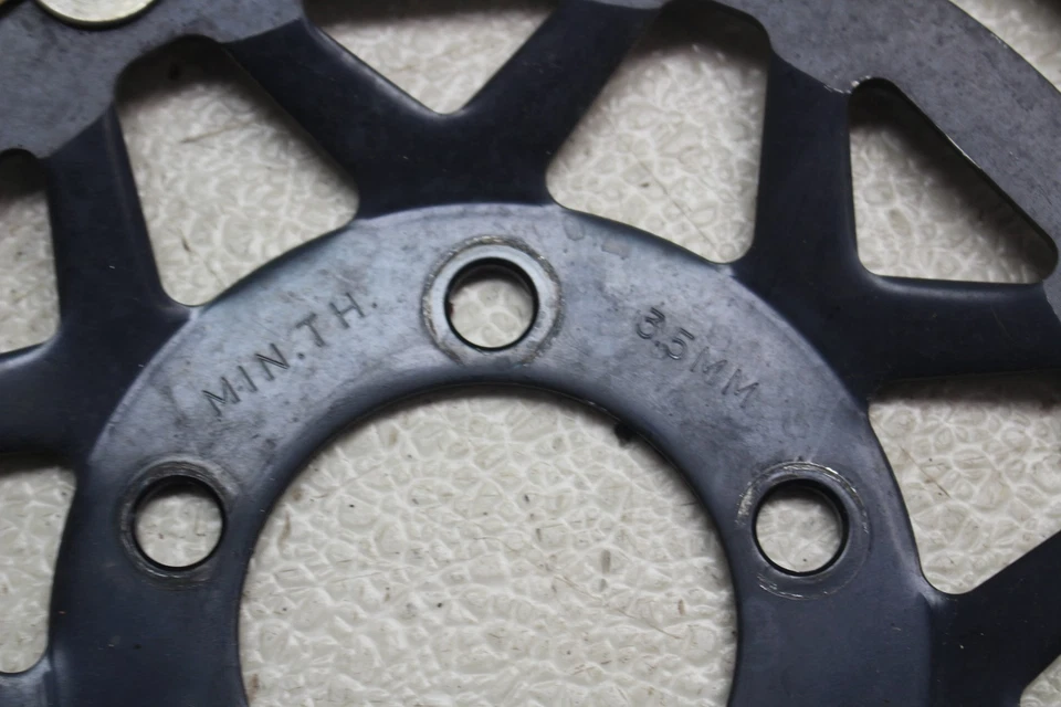 1998-1999 KAWASAKI NINJA ZX6 ZX-6 FRONT LEFT RIGHT BRAKE ROTORS DISCS - Image 4 of 4