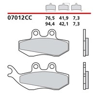 Brembo VORDERRADBREMSBELAGE-KIT FUR Aprilia RX 50 95-01-COD. 07012