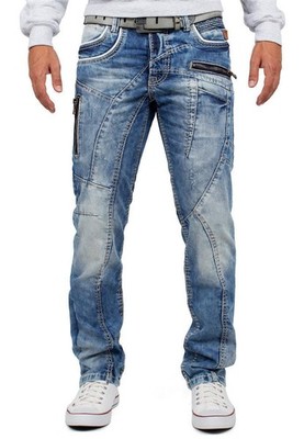 Cipo & Baxx Herren Jeans Denim Mens Pants Hose Freizeithose Clubwear Used-Style