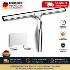 Edelstahl-Duschabzieher Cali Badwischer f&uuml;r Duschkabine Duschwand Abzieher Set