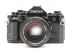 Exc 4 Canon A-1 SLR 35mm Film Camera FD 50mm f/1.4 S.S.C. Lens from JAPAN