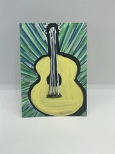 ACEO Original Acrylic Marker – Colorful Guitar Burst #4 – 1/1 ATC