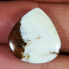natural WILD HORSE pear cabochon loose gemstone 16.40 Carat. (17 x 18 x 05 mm)