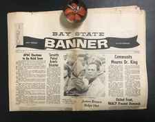 Bay State Banner Dr. King's Assassination James Brown Helps Out April 11, 1968