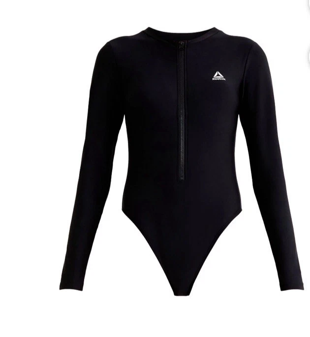 Women's Long Sleeve Zip-Up One Piece Swimsuit  by REEBOK   C6 - Image 2 of 4