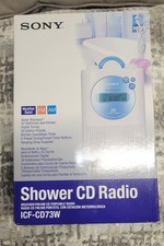 SONY ICFCD73W Weather Band Shower Radio/CD: I...