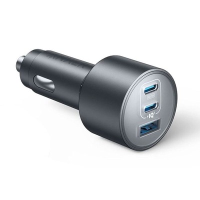 Anker USB-C Car Charger Adapter 167.5W 3-Port Fast Charging for iPhone 15MacBook