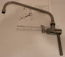 Fisher 29120 - 12" Swing Spout Add-On Faucet for Fisher Pre-Rinse Units - Chrome