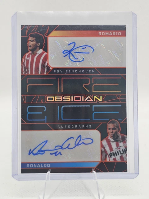 2025-26 Obsidian Soccer Fire & Ice Romario / Ronaldo Dual Auto /10