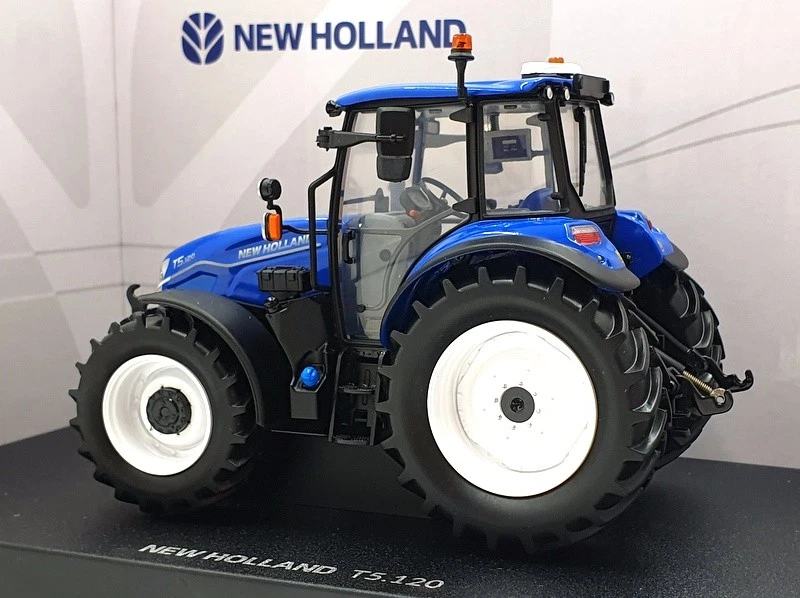 Universal Hobbies 1/32 Scale UH6678 - New Holland T5.120 Dual Command - Blue - Image 2 of 4