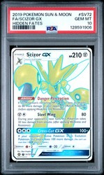 Scizor GX SV72/SV94 Hidden Fates Shiny Vault Shiny Holo Rare
