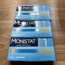 3 X Monistat 1 Day Vaginal Antifungal Tioconazole 6.5% Prefilled Applicator 5/26