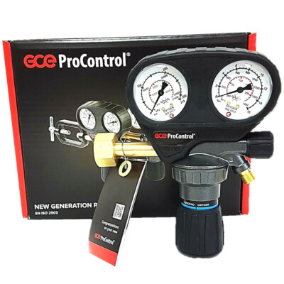 GCE Druckminderer ProControl Sauerstoff Flaschendruckminderer Druckregler 200bar
