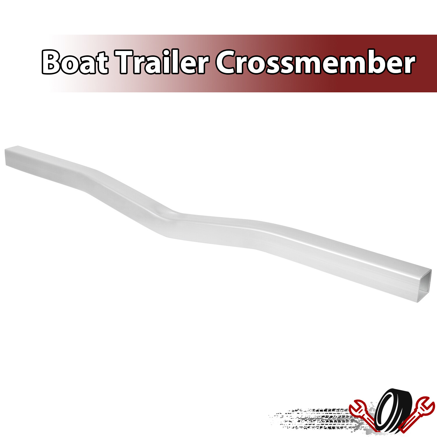 Universal Boat Trailer Crossmember Square Tube VBend Crossbar Aluminum