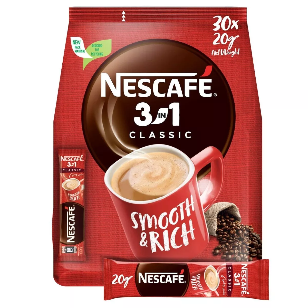 Nescafe 3 in 1 Classic, Instant Coffee