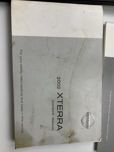 2002 Nissan XTerra Owners Manual And Supplements With Case OEM. M9 - Picture 2 of 5