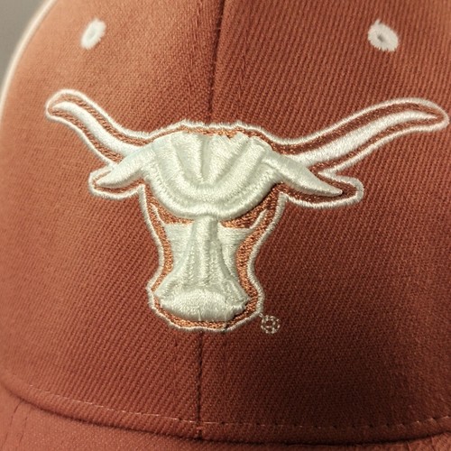 Authentic Zephyr NCAA Longhorns Ball Cap Sz S Stretch Embroidered Dark Orange - Picture 8 of 20