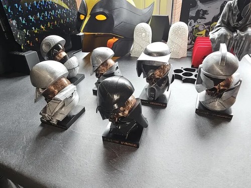 Mini handbemalte Starwars geteilte Helm Büsten x6  - Bild 1 von 8