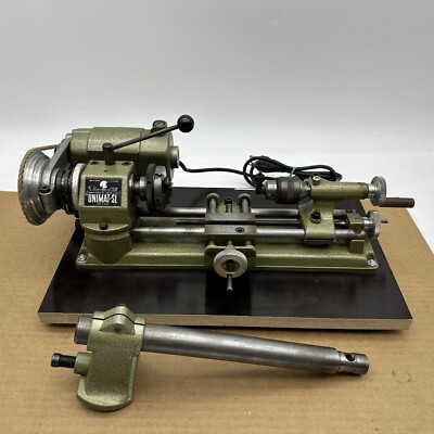 VINTAGE UNIMAT-SL Model DB-200 AUSTRIA MINI LATHE Black Badge Nice Working Shape