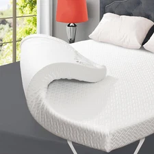 3 Inch Gel Memory Foam Mattress Topper Cal King Size, Gel-Infused Mattress Pad C