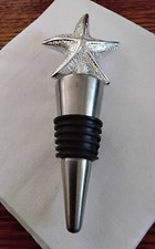 Starfish Wine Bottle Stopper The Vineyard Collection by FashionCraft In Box