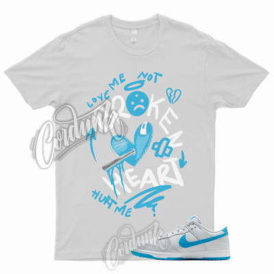 BROKEN T Shirt to Match Dunk Low Pure Platinum Blue Lightning Light Bone Grey 1