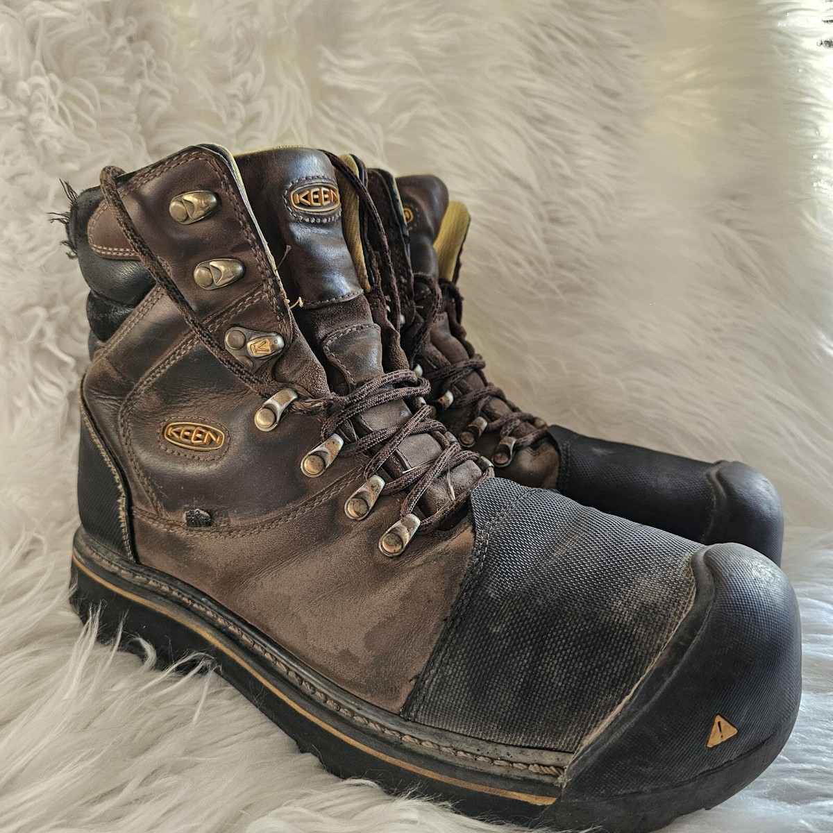 Keen Utility Milwaukee Waterproof Steel Toe Brown Boots Mens 