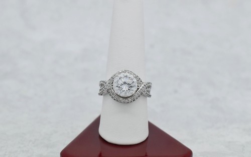 Vanna K Sterling Silver Cubic Zirconia Ring, Size 9 - 7.9g