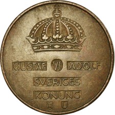 #739459 M&uuml;nze, Schweden, Gustaf VI, 5 &Ouml;re, 1966, SS, Bronze, KM:822