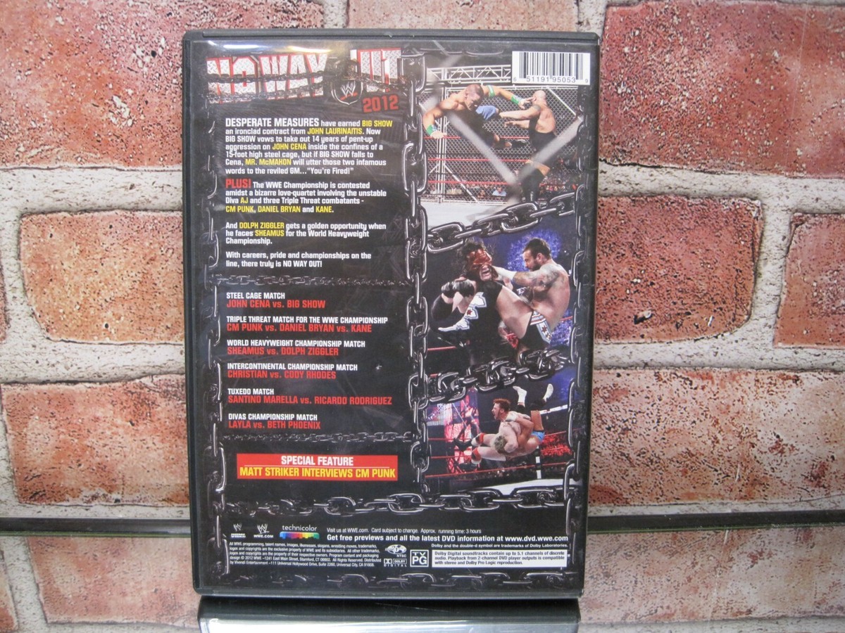 WWEノー・ウェイ・アウト 2012 [DVD] WWE-NO WAY OUT 2012-DVD | eBay