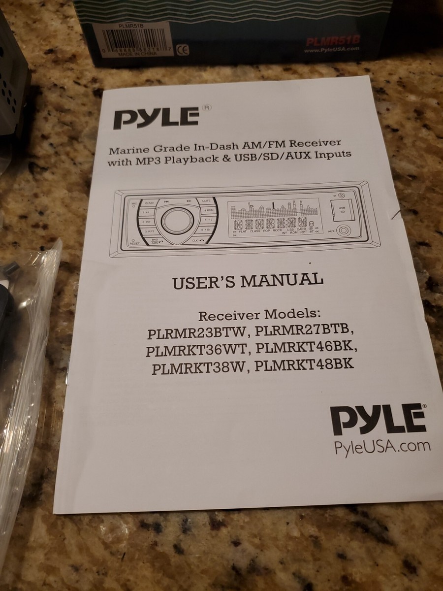 Pyle Marine Receiver & Speaker Kit - In-Dash LCD Digital - Foto 3