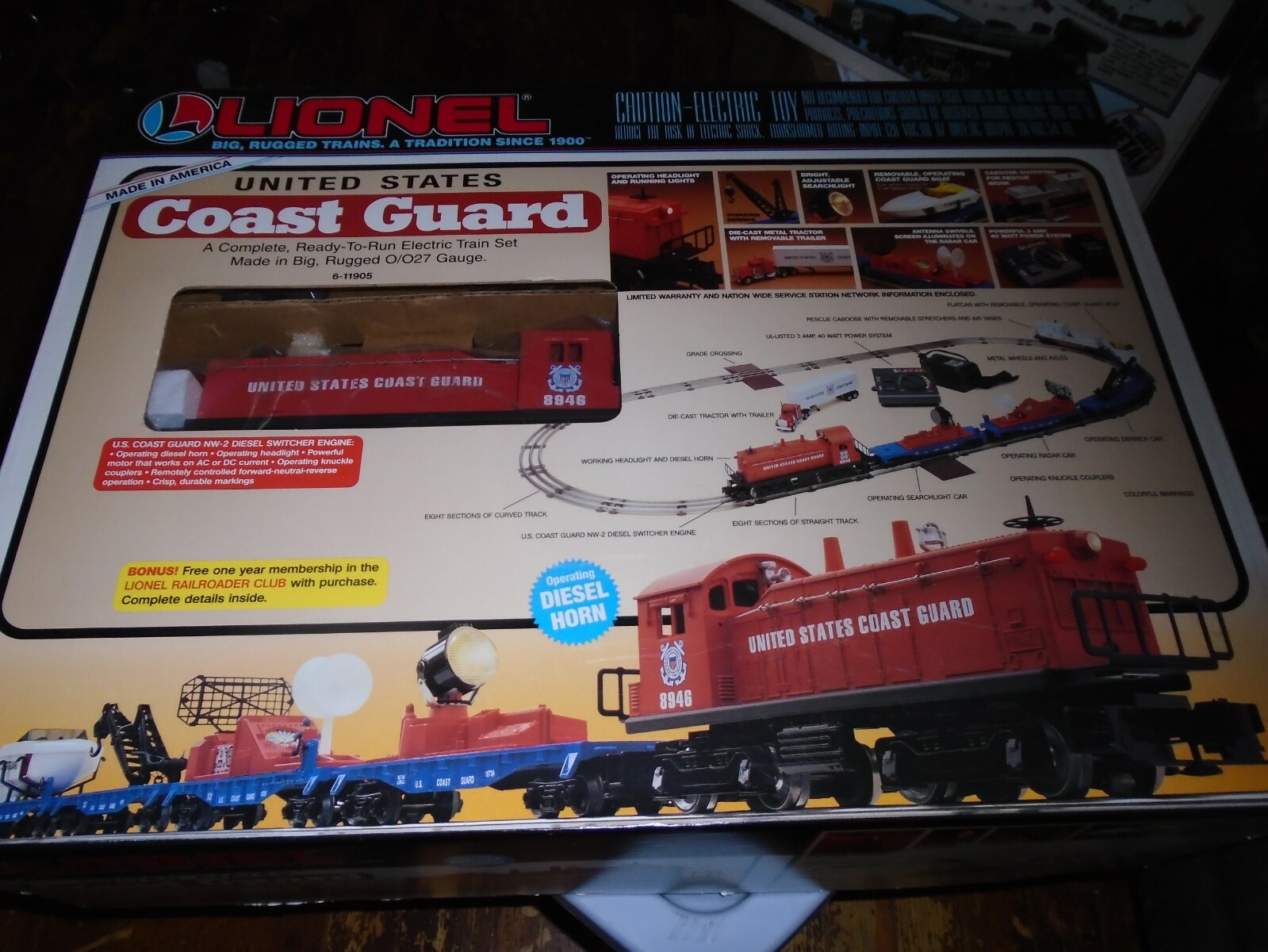 lionel coast guard train set