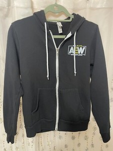 AEW Wrestling Hoodie Size S Small Hooded Sweatshirt Bella Canvas Fleece