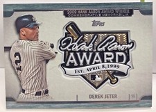 Derek Jeter 2017 Topps Update Series Hank Aaron Award Winner Relic - NY YANKEES