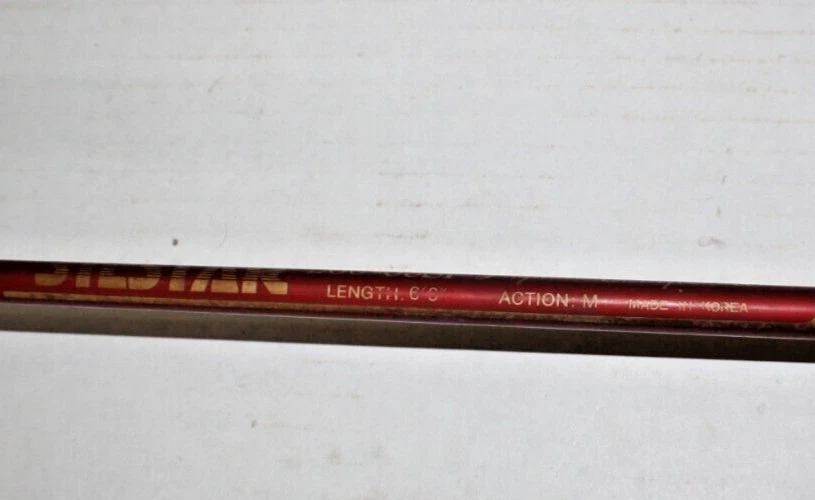 NICE SILSTAR GLASS CLASSIC 200-66SP 6'6" 2PC Graphite Spinning Rod W/ PVC Case - Image 3 of 3
