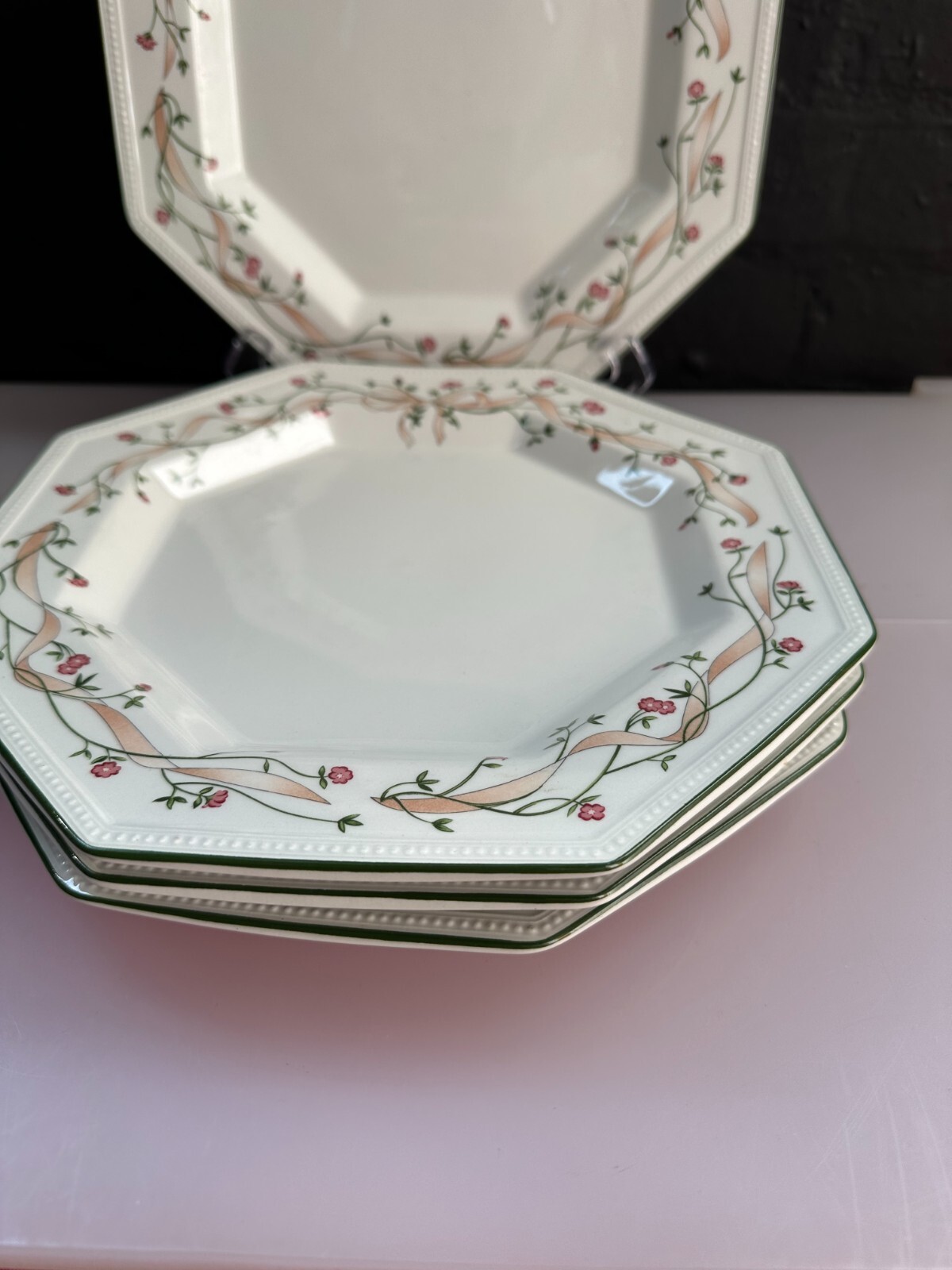 4 x Johnson Brothers Eternal Beau Dinner Plates 10" Wide Set eBay