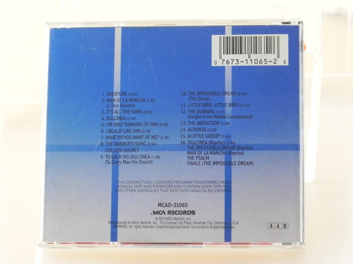 Man Of La Mancha (1965 Original Broadway Cast) CD | eBay