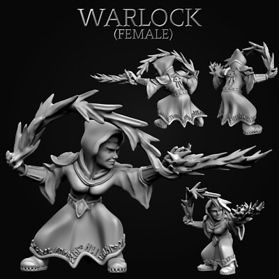 Gnomish Adventure Miniatur Hexenmeister weiblich