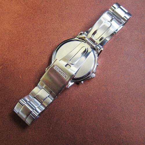 SEIKO 7B52-0AF0 Solar Radio Wave Control Stainless Steel Men's Watch - Picture 6 of 9