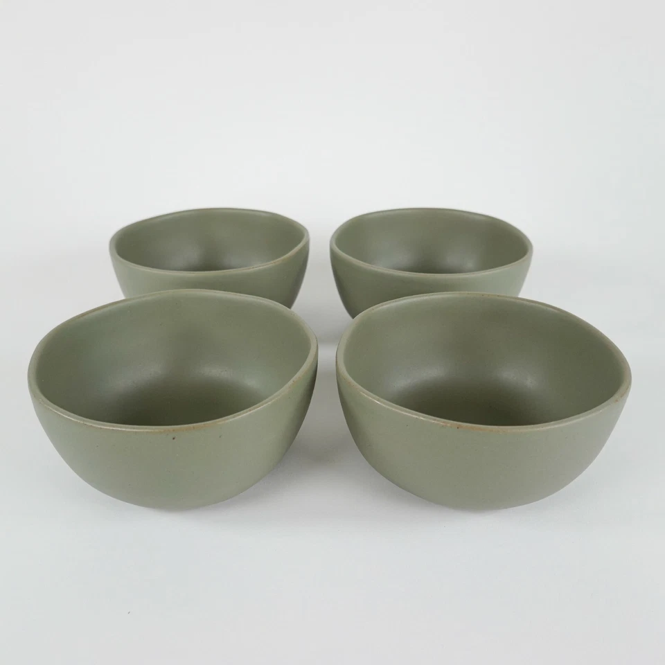 Green Stoneware Mini Dessert/Snack Bowls - Set of 4 - Hearth and Hand Magnolia - Image 2 of 4