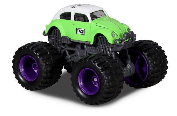 Majorette 212057256 - Monster Rockerz - Volkswagen / VW Beetle - Taxi - New