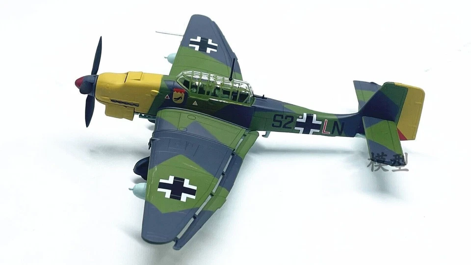 WLTK 1:72 German Junkers JU87 Bomber Fighter Diecast Military Aircraft Model - Image 3 of 4