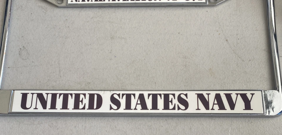 Marco de matrícula Naval Aviation VP-871 Navy METAL CROMADO EE. UU. Foto 2 de 4