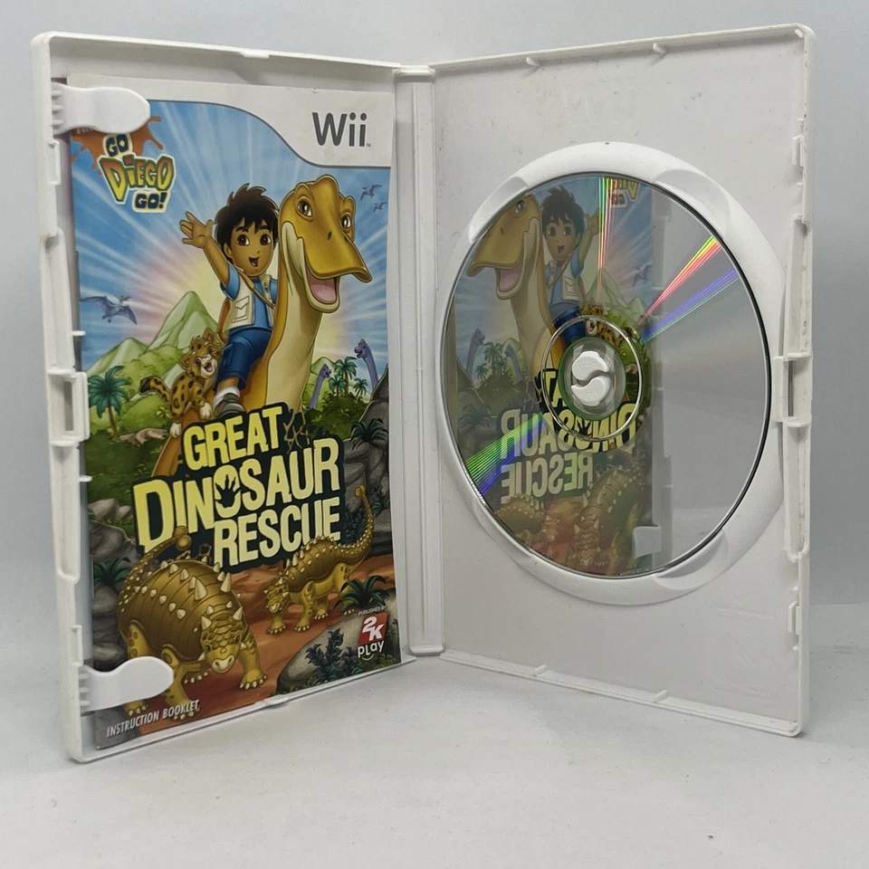 Go Diego Go The Great Dinosaur Rescue Nickelodeon Nintendo Wii Game Free Post - Image 4 of 4
