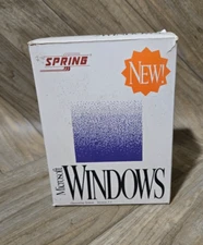 Microsoft Windows Version 3.1  1992 Spring Release 5.25" Disks Big Box Manual
