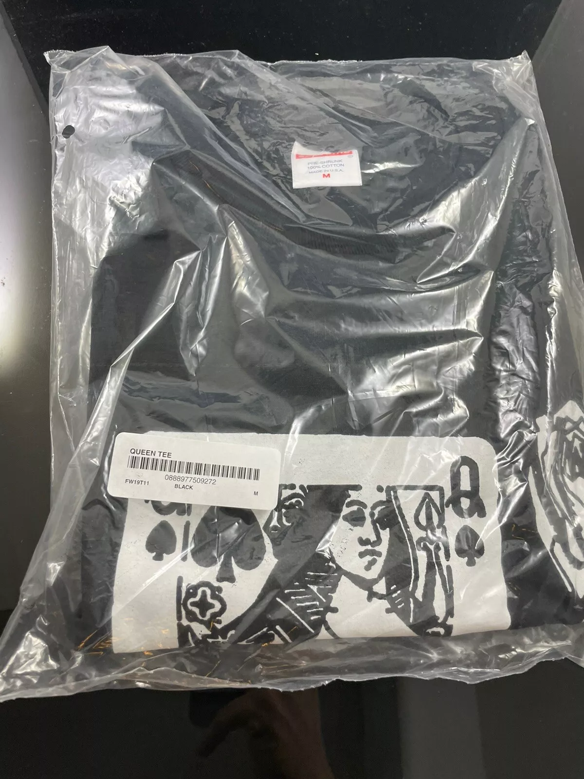 T shirt Supreme Queen FW19 taille M authentique DS tout neuf