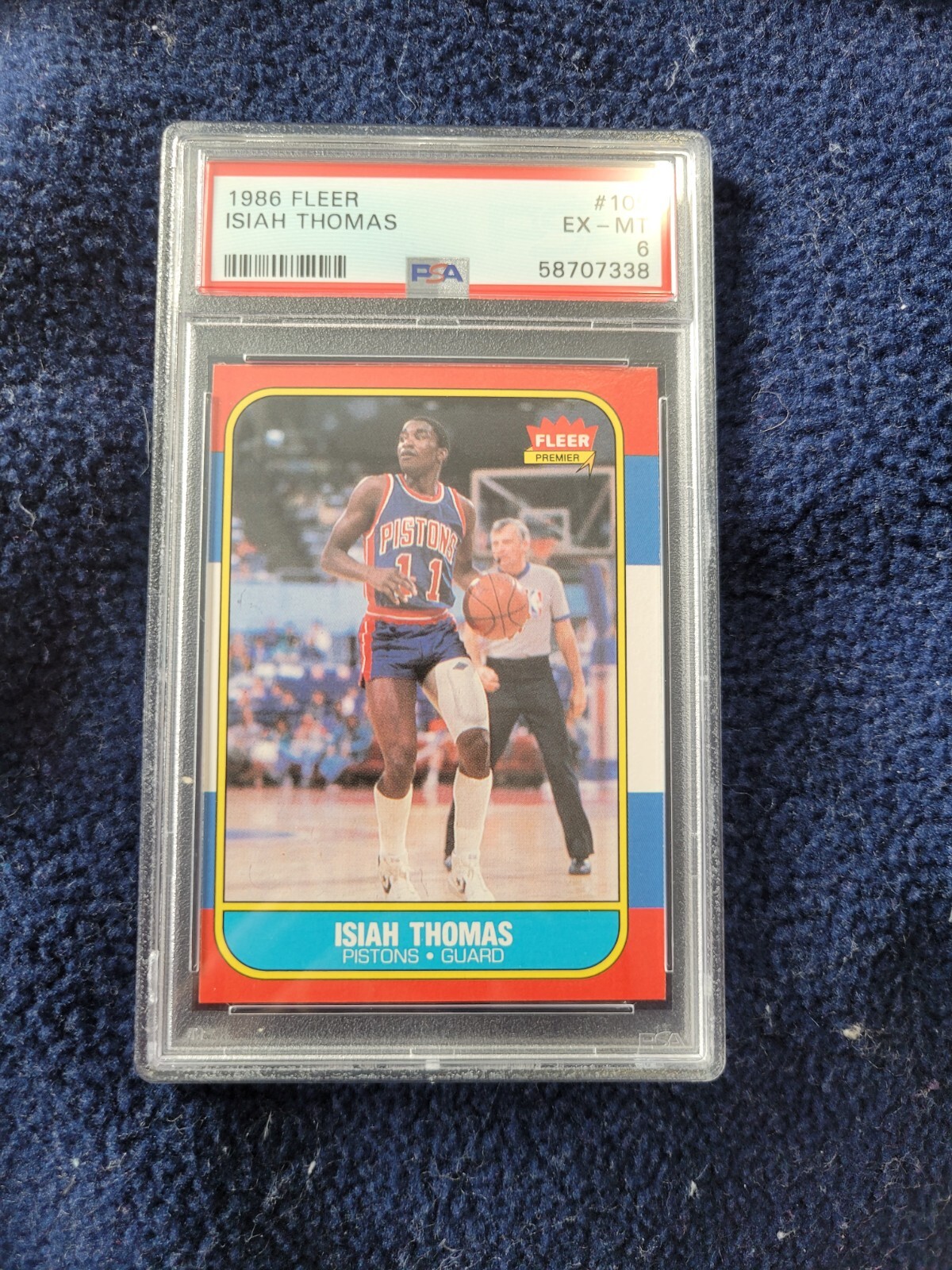 1986 fleer psa 8  isiah thomas no 109